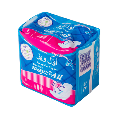 Regular Ladies Sanitary Napkins Leakproof 155mm 410mm
