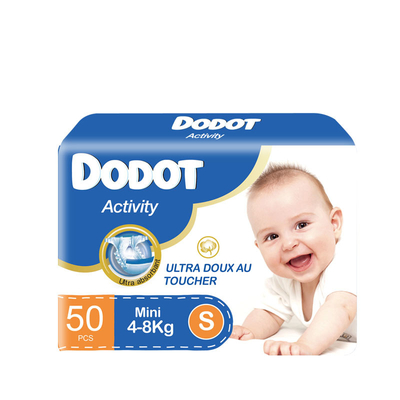 Magic Tape Dry Overnight Diaper With Wetness Indicator Clothlike Back Sheet OEM