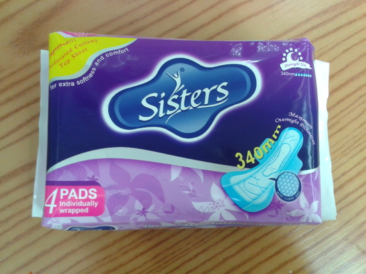 Printed Winged Sanitary Napkin Pads Super Thin OEM ODM OBM