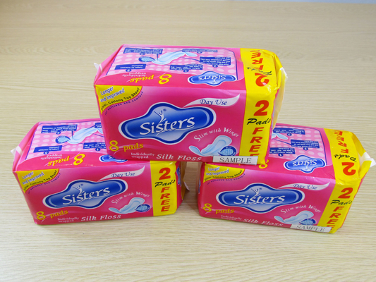 Overnight Sanitary Napkin Pads 320mm Ultra Thin Maxi Pads For Lady