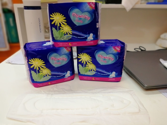 Day Use Bamboo Sanitary Napkins 245mm Regular Sanitary Pads Super Thin
