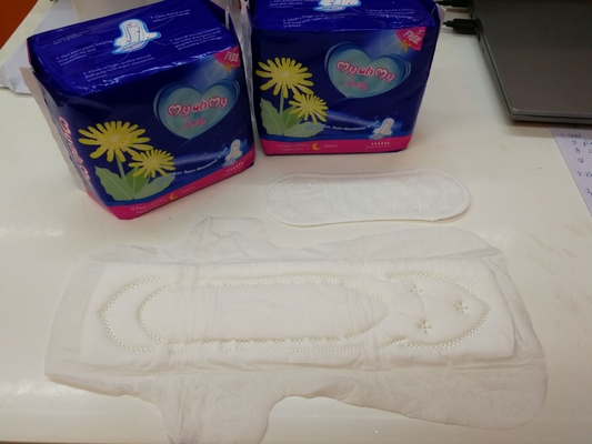 Organic Sanitary Napkin Pads 280mm Silk Sanitary Pads Dry For Lady