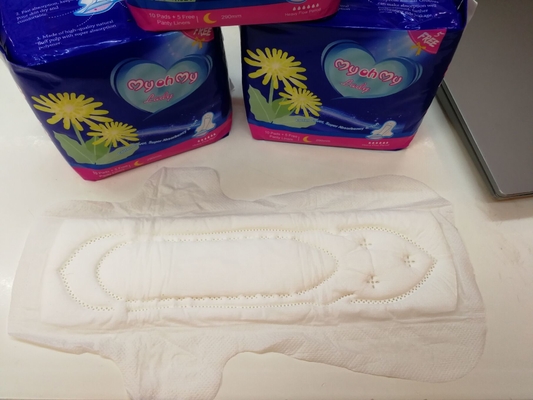 Day Use Bamboo Sanitary Napkins 245mm Regular Sanitary Pads Super Thin
