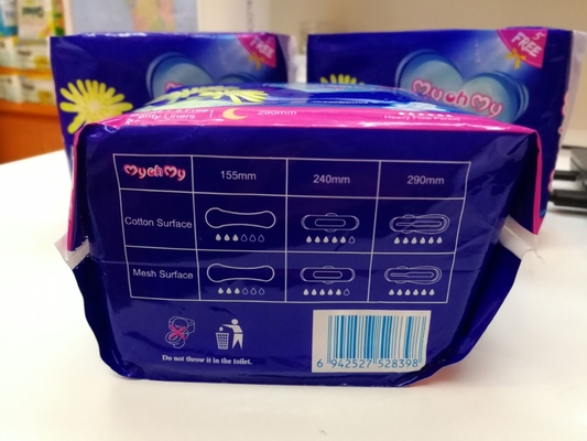 Natural Menstrual Sanitary Pads Feminine Hygiene Night Use Sanitary Napkin OEM