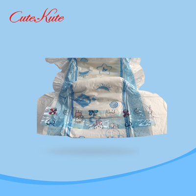 Soft Backsheet Infant Baby Diapers 3D Anti Leak Chemical Free Diapers Adjustable