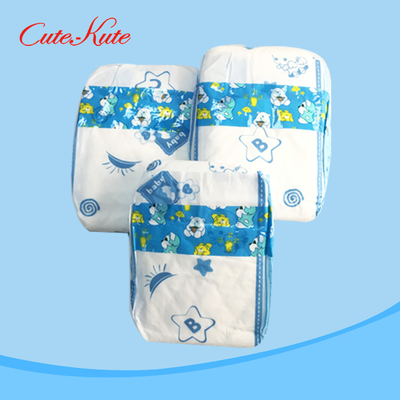 Large Newborn Waterproof Diapers Fluff Pulp And SAP Wetness Indicator Nappies