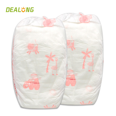 PE Backsheet Infant Baby Diapers Breathable Soft Cotton Diapers Absorbency FDA
