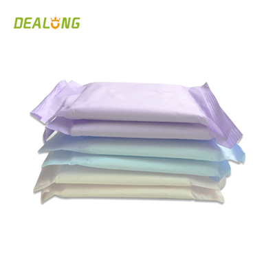 Disposable Ultra Thin Sanitary Pads Breathable Fluff Pulp Materials