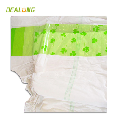 Medium Adults Wearing Diapers Wet Indicator Frontal Page PE Backsheet