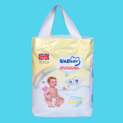 Blue ADL Baby Pull Up Pants Pull Up Overnight Diapers SGS For Training