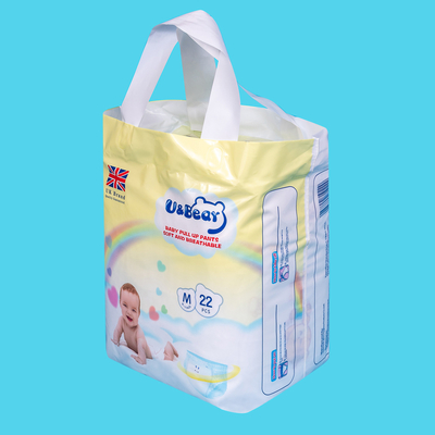 Blue ADL Baby Pull Up Pants Pull Up Overnight Diapers SGS For Training
