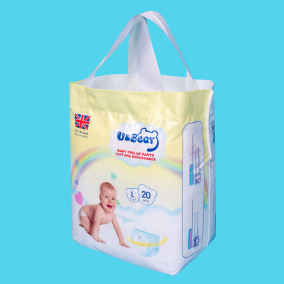 Blue ADL Baby Pull Up Pants Pull Up Overnight Diapers SGS For Training