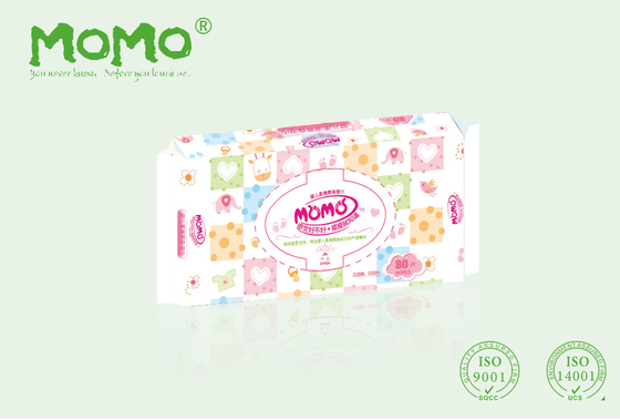 Unscented Baby Wet Wipes Bamboo Fiber Moisturizer Alcohol Free