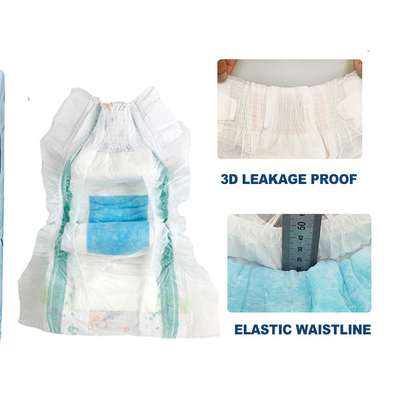 Magic Tape Disposable Baby Diaper Clothlike Backsheet With Big Elastic Waistband