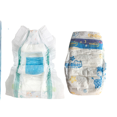 ADL Soft Baby Diapers Fluff Pulp Absorbency 500ml Wetness Indicator Diaper