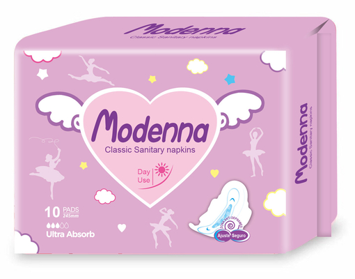 Absorbent Sanitary Napkins Organic Soft Breathable Sanitary Pads  With Wings