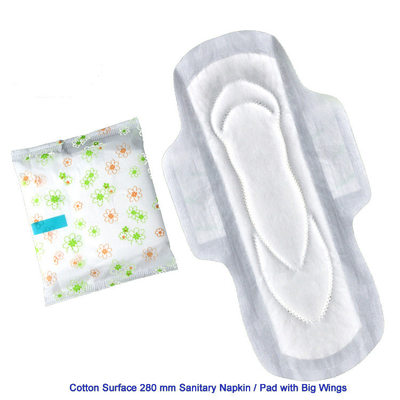 150mm Sofy Regular Sanitary Napkin Pads White Cotton Top Sheet Individual Wrap