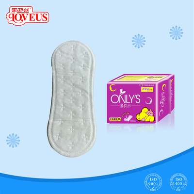 180mm Pure Cotton Organic Cotton Panty Liner Biodegradable For Daily Use