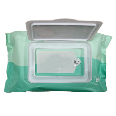 Spunlace Water Non Woven Wet Wipes Lavender Meshed Sensitive Cleaning