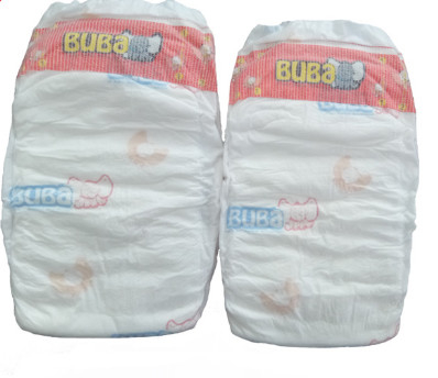 SGS Printed Clothlike Disposable Baby Diapers Adjustable Comfortable