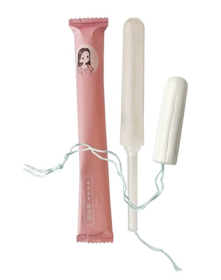 Hygienic Women Cotton Applicator Tampon Biodegradable