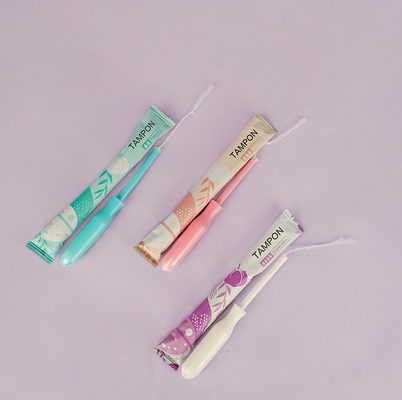 Hygienic Women Cotton Applicator Tampon Biodegradable
