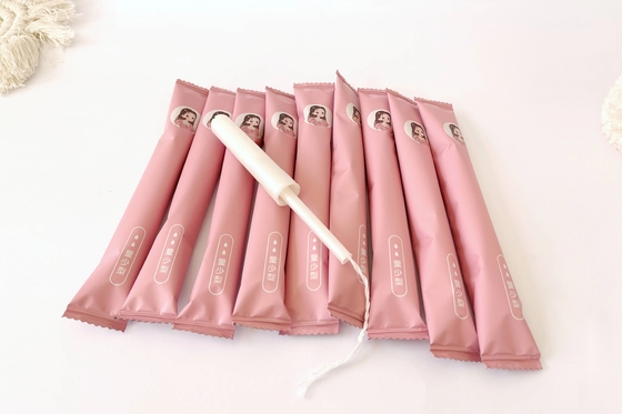 Hygienic Women Cotton Applicator Tampon Biodegradable