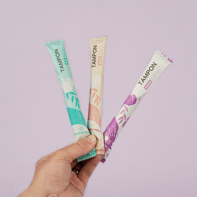 Digital Cardboard Viscose Fiber Ladies Applicator Tampon Regular/Super Plus Absorbency