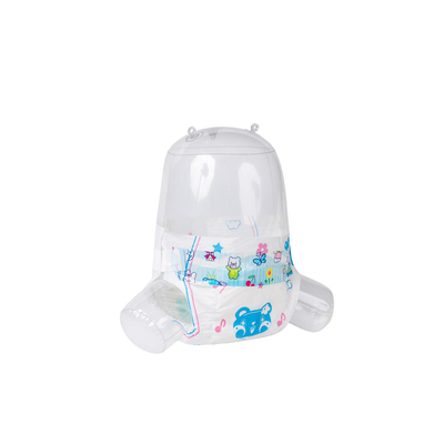 BTC SGS Printed Disposable Baby Diaper With 3D Leak Prevention Channel