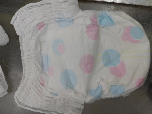 Dry Overnight Printed SAP Disposable Baby Diaper B Grade Adjustable